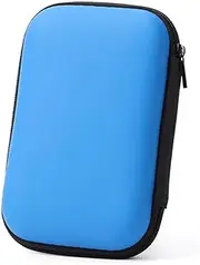 Hard Drive Case Hard Drive Case HDD Case for 2.5 Inch Hard Drives and SSD, Shockproof Hard Case Organiser for Portable SDD External Hard Drive Bags, Travel Accessories Organiser Case – Blue