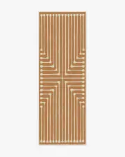 75' x 215' | Machine Washable Runner Rug | Kid & Pet Friendly | Indoor Rug | Jonathan Adler Inkdrop Copper Tufted Rug | Ruggable