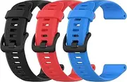 [EEweca] 3-Pack Silicone Bands for Garmin Forerunner 945 Smartwatch Replacement Strap