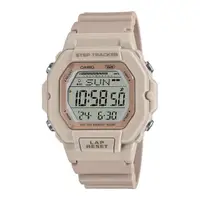 在飛比找momo購物網優惠-【CASIO 卡西歐】電子女錶 計步 200組記憶 膠質錶帶