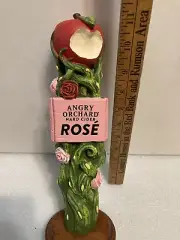 ANGRY ORCHARD HARD CIDER ROSE Draft cider tap handle. NEW YORK
