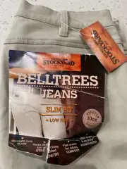 RM Williams women's moleskin beige jeans slim fit size 12 BNWT