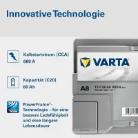 在飛比找蝦皮購物優惠-德國華達 VARTA AGM 60AH D52 LN2 最新