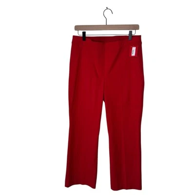 SPANX Polished Kick Flare Pant in Ture Red Large NWT