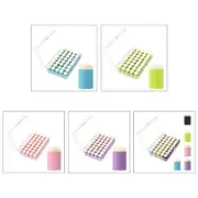 Craft Finger Sponge Daubers with Clear for Case for DIY Stamping Card Making 40p