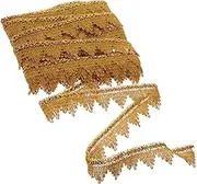 Beatifufu DIY Trim Embroidery Colorful Sequin Lace Braided Trim Flat Edges for Clothing Decoration