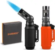 2 Pack Torch Lighters,4 Jet Flame Butane Lighter,Refillable Windproof Lighter fo