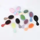 Massage Brush Comfortable Grip Protect Scalp Dry Wet Use Detangling Mini