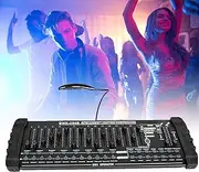 DMX Stage Light Controller,384 Channels Fog DJ Controller Support 30 Banks 8 Scenes 24 fixtures Stage Lighting Console,for Program Editing of DJ Lights Show Bar Club Christmas