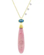 Meira T 14K Two-Tone 12.62 ct. tw. Diamond & Gemstone Necklace