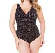 Miraclesuit Oceanus One Piece In Pin Point Swimsuit - Plus Size 18W