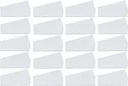 Bulk 1" x 3" White Damp Erase Write On Wipe Off Colored Magnet Strips 100/Pkg