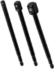 Performance Tool W9026 6-Inch Socket Adaptor Set, 3-Piece
