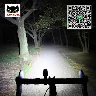 自行車前燈CATEYE貓眼VOLT800自行車前燈夜騎強光充電手電筒山地車騎行裝備