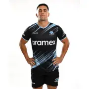 Cronulla Sharks 2024 NRL Classic Black Training Shirt Sizes S-7XL!