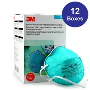 20pk 3M 1860 Cupped Particulate Respirator Surgical Face Mask (12 Boxes)