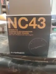 MAC Cosmetics Studio Fix Powder Plus Foundation (NC43)- 0.52oz 15g, New W Box