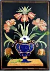 24" X 36" Black Marble Wall Panel Multi Stone Inlay Marquetry Art Home Interior
