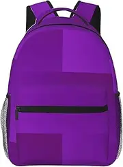 [CHRYSM] Backpack For Girls Boys Teens Schoolbag,Bookbag,Solid Color Light Blue Daypack For High School,College,Travel,Work