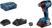 Bosch Professional 18V System battery impact wrench GDX 18V-210 C (max. torque 210 Nm, incl. 1x Bluetooth module, 2X battery ProCORE18V 4.0Ah, fast charger GAL 18V-40, in L-BOXX 136)