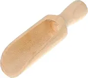 Wooden Spoons 5.5 In Natural Beech Wood Bath Scoop Natural Beech Wood Scoop for Coffee, Flour, Sugar, Spice, Powder, Multifunctional Kitchen Spoons Utensils for Jars, Canisters