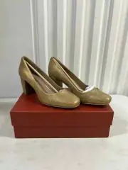 Donald Pliner Womens Parris Block Heel Pump Bronze PARRIS-T8 Size 9.5