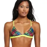 NWT Speedo Plaid Swim Top size 8
