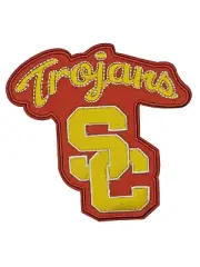 USC Trojans Team Logo Embroidered 3in Iron / Sew-On Patch