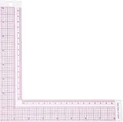 Haofy- Plastic L-Square Shape Ruler, French Curve Sewing Measure Professional Tailor Craft Tool Tailor Drawing Sewing Ruler Drawing Craft Tool(#1)