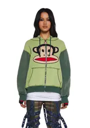 [Dolls Kill x Paul Frank] Playful Moments Zip-Up Hoodie