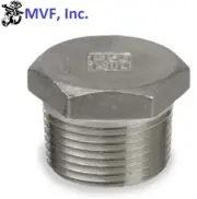 1/8" 150# Threaded (NPT) Hex Head Plug 304 Stainless Steel Fitting SS130141304