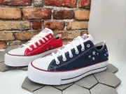 Men Size 8 Converse CTAS 2in Platform Lift Low Top American Flag Memorial Day