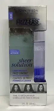 John Frieda Frizz-Ease Frizz Control Fine/Medium Hair 2oz Full As Pictured