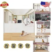 41-Inch Extra Tall Retractable Dog Gate Expands to 100” - Safety Certified!
