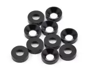 Schumacher M3 Countersunk Washers (Black) (10) [SCHU4155]