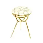 Elegant White Agate Stone Coffee Table, Kitchen Console Table, Cafeteria Decors