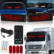 YXNXLIGHT 2PCS Devil Eyes Lights for Cars, Scrolling Huge Bright Advertising LED Signs for Car Back Window, Dynamic Personalized Big Eye Lights for Truck Windshield with Remote and APP Control
