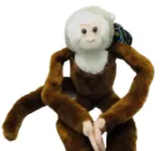 Wild Republic Squirrel Monkey 17” Huggable Plush Hands and Feet Hook & Loop New