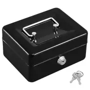KYODOLED Cash Box with Key,Small Safe Lock Box with Portable Handle,Cash Draw...