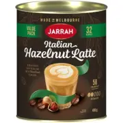 Jarrah Italian Hazelnut Latte Coffee Tub 400g