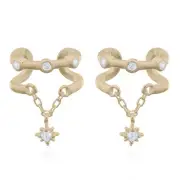 Silver 14K Gold Plated CZ Ear Cuff | Trendy & Adjustable Ear Wrap