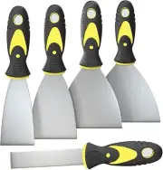 5Pcs Putty Knife, Set, 1" 2" 3" 4" 5" Scraper, Spackle Knife, Paint Scraper