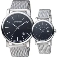 在飛比找樂天市場購物網優惠-瑞士WENGER Urban 經典米蘭錶帶對錶 01.104
