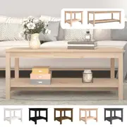 Solid Wood Pine Coffee Table Bedside Table 110x55x45 cm/50x50x45 cm vidaXL