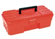 12-Inch ProBox Plastic for Tools, Hobby or Craft Storage Model Red Toolbox
