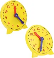 KOMBIUDA Educational Boys and Girls Clock 2 Hand Link Learning Clock Model Demonstration Timekeeping Tool