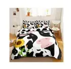Cow Art Bedding Set Single Double Queen Quilt/Doona Cover Pillowcase