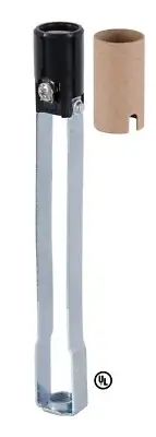6" TALL KEYLESS CANDELABRA SOCKET WITH HICKEY E12 NEW 30713J
