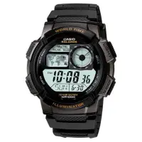 在飛比找momo購物網優惠-【CASIO】世界城市野外風格概念錶(AE-1000W-1A