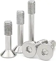 Hexagon Socket Countersunk Captive Bolts M2.5 M3 M4 M5 M6 M8 Flat Safe Male Screws Fasteners Tamper Resistant Stainless Steel - (Size: M2.5 (10pcs), Length: 10mm)